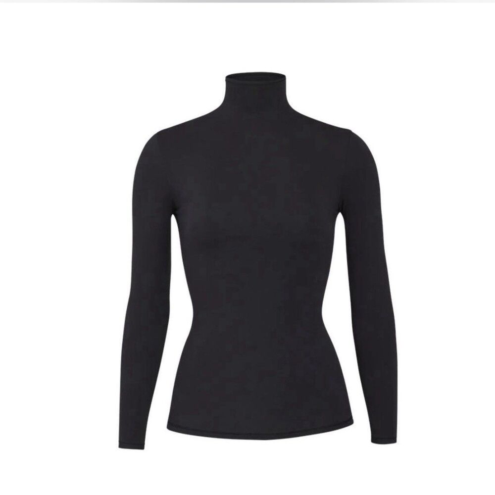 NWT SKIMS SOFT SMOOTHING SEAMLESS TURTLENECK TOP - Size M | Eclipse - Picture 4 of 5